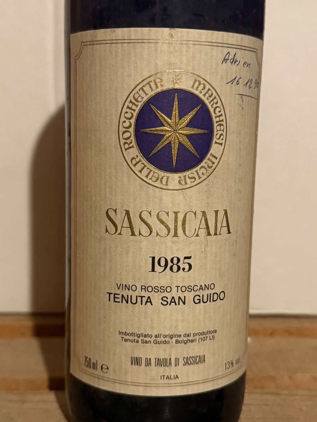 Vino: EXCEPTIONNEL !!! SASSICAIA 1985 Millésime du siècle – Nuovo (secondo la descrizione) da Roche VD venduto da avediscipule 1