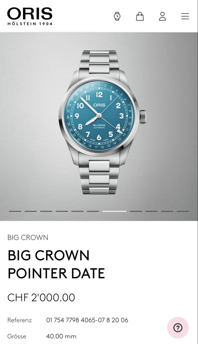 Oris Uhren: Oris Big Crown Pointer Date 40mm – Gebraucht aus Frenkendorf von RAJN 5