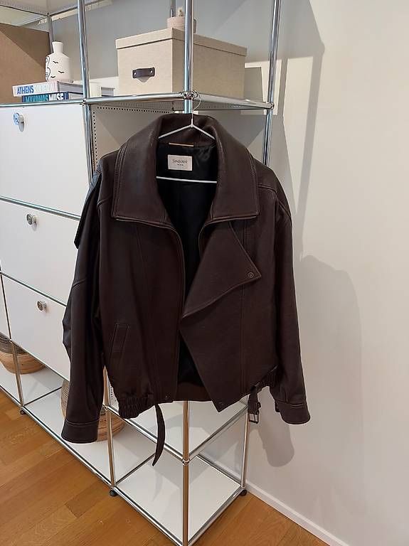 Saint Laurent Giacche: SAINT LAURENT LEDERJACKE CHOCOLATE – Nuovo (secondo la descrizione) da Schwyz venduto da bofb 2