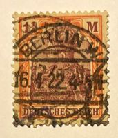 Germania (Serie VIII, Deutsches Reich, Wz, schraffiert)1 ¼ M
