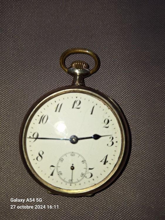 MONTRE AUTOMATIQUE NIVADA Alerta Homme Vintage 17 Cadran Rubis Beige 33