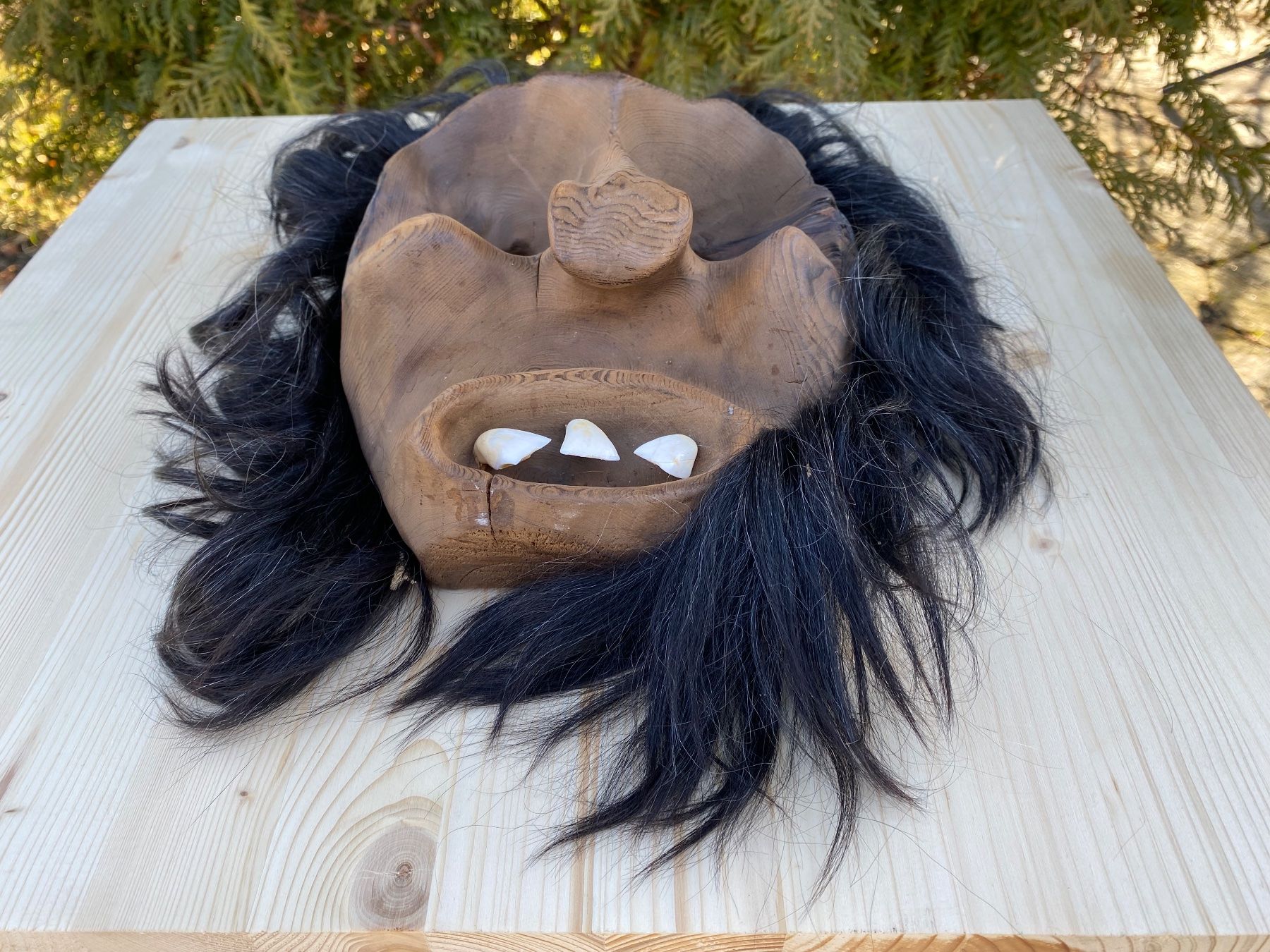 Altro in Antiquarato & Arte: sehr schöne alte Walliser Holzmaske – Usato da Feldbach venduto da Olive1 4