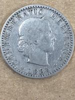 MONETA SVIZZERA 20 centesimi 1884 usata - circolata