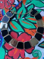 Elegante  Kette, Schwarz & Goldfarben, neuwertig 49
