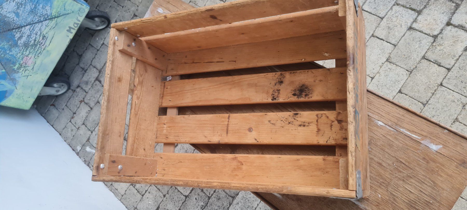 Casse di trasporto: Harasse Antik mit Anschrift Bäckerei – Usato da Hofstetten b. Brienz venduto da Nordtor 4
