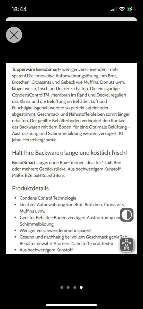 Behälter & Ähnliches: Tupperware BreadSmart Large - Frisches Brot, weniger Abfall! – Gebraucht aus Aarau Rohr von keedom 2