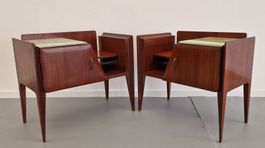 MCM Vintage Design, 2 Nachtkästchen, Italienisch, Teak, 1960