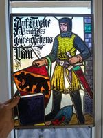 Bleiglasbild Staat Bern Ritter Motiv