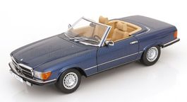 MERCEDES SL-CLASS 450SL (R107) CABRIOLET '85 BLUE 1/12 NEU