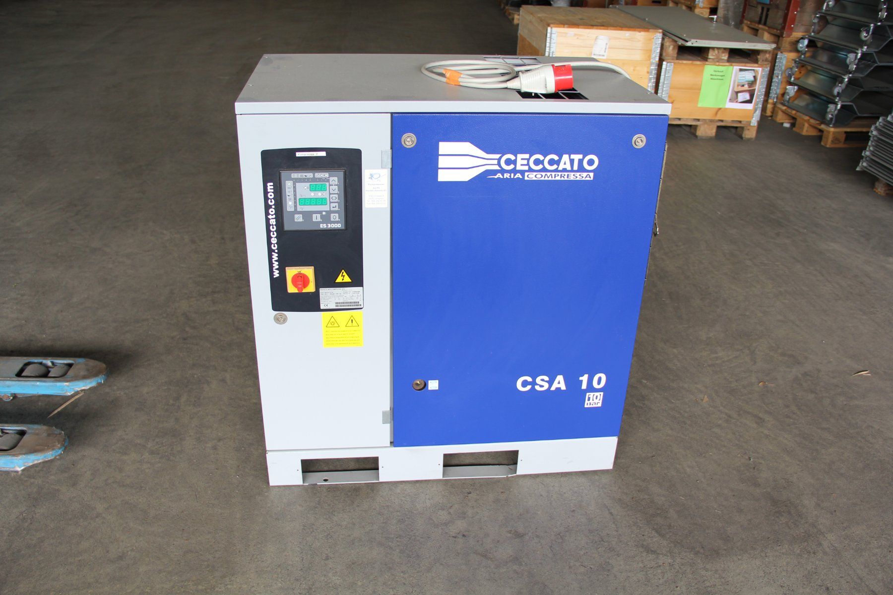 Compressori: Ceccato CSA 10 Schraubenkompressor, Top Zustand! – Usato da Oberuzwil venduto da hoeggersystems