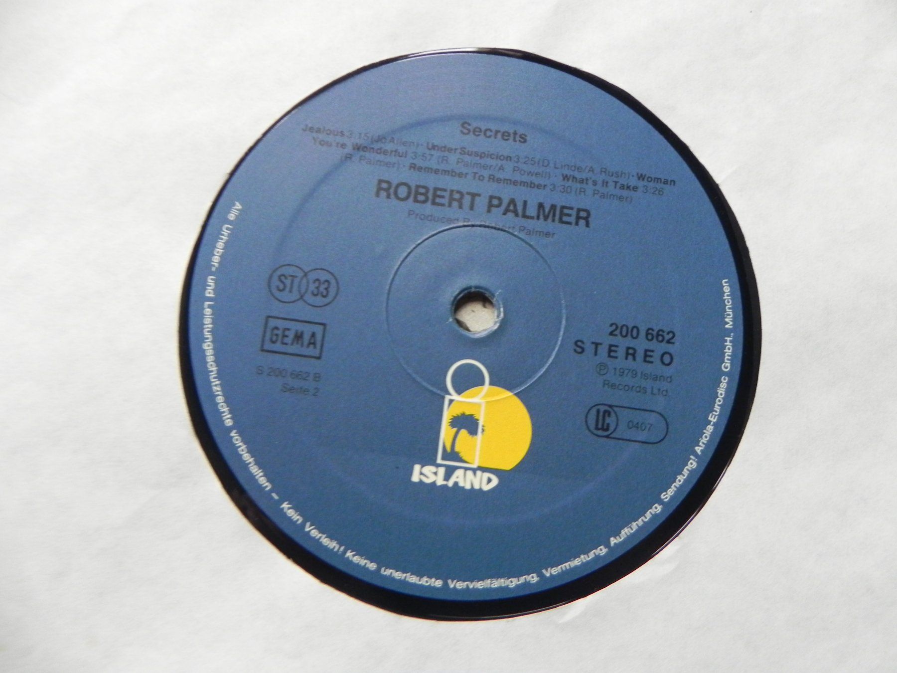 Schallplatten: LP brit. Pop Musiker Robert Palmer 1979 Secrets – Gebraucht aus Siebnen von krimsie 5