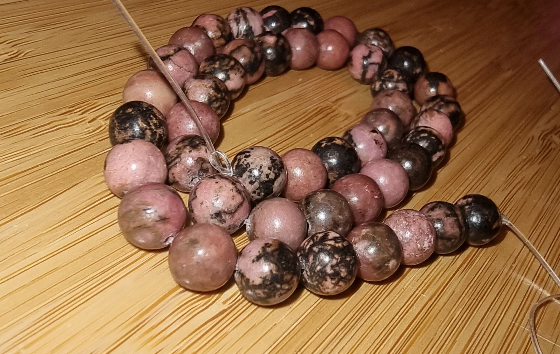 Mineralien & Heilsteine: Rhodochrosit 8mm. Strang – Neu und originalverpackt aus Menziken von Mirager 1
