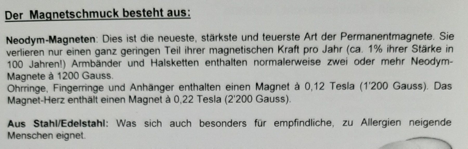 Energetix Ringe: Edelstahl-Ring  mit Neodym-Magnet 0,12 Tesla – Neu (gemäss Beschreibung) aus Hochdorf von Amazone0 6