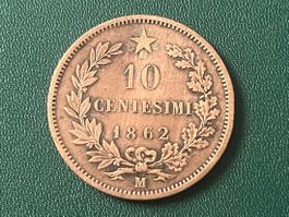 10 Centesimi Vittorio Emanuele II 1862