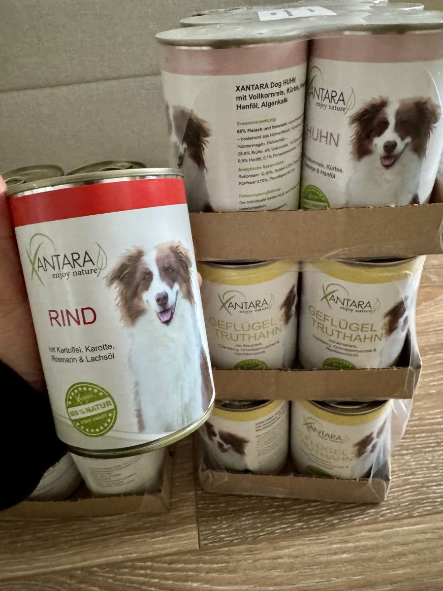 Xantara all natural Dog Food, 38 Cans, Various Flavors (Neu und  originalverpackt) in Zrich fr CHF 125  nur Abholung auf Ricardo kaufen