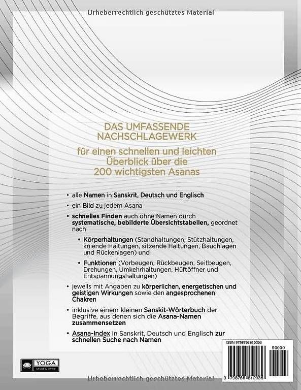 Libri: Irene Thomas - "Basic Yoga Asana Lexikon" [NEU] – Nuovo e nell'imballaggio originale da Kreuzlingen venduto da misfit777 1