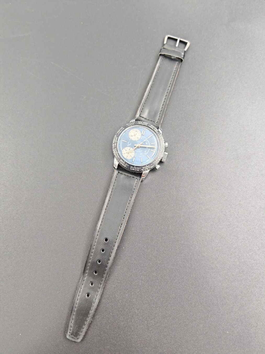 Cimier Orologi: CIMIER CHRONOGRAPH WORLDTIMER (DEFEKT) – Usato da Otelfingen venduto da Yossi-68 4