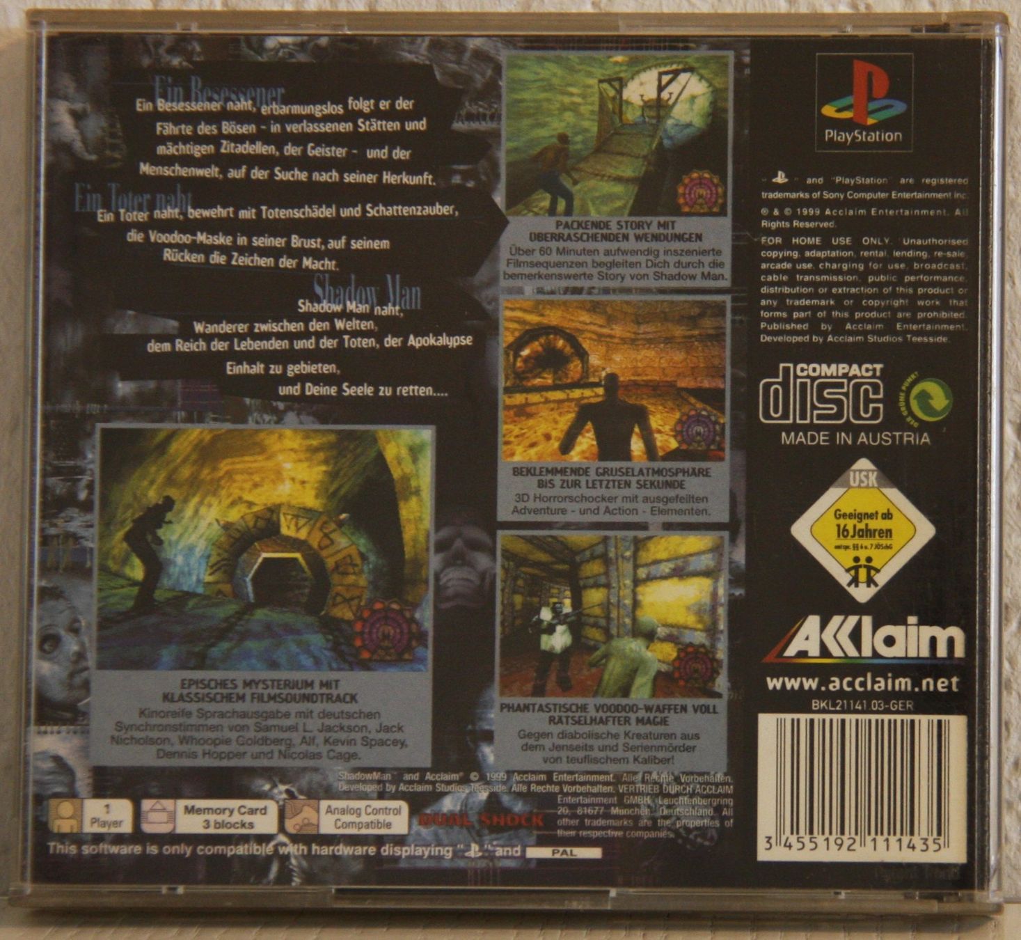 Jeux: PS1 Shadow Man – D'occasion à Fisibach par Retrogames24 1