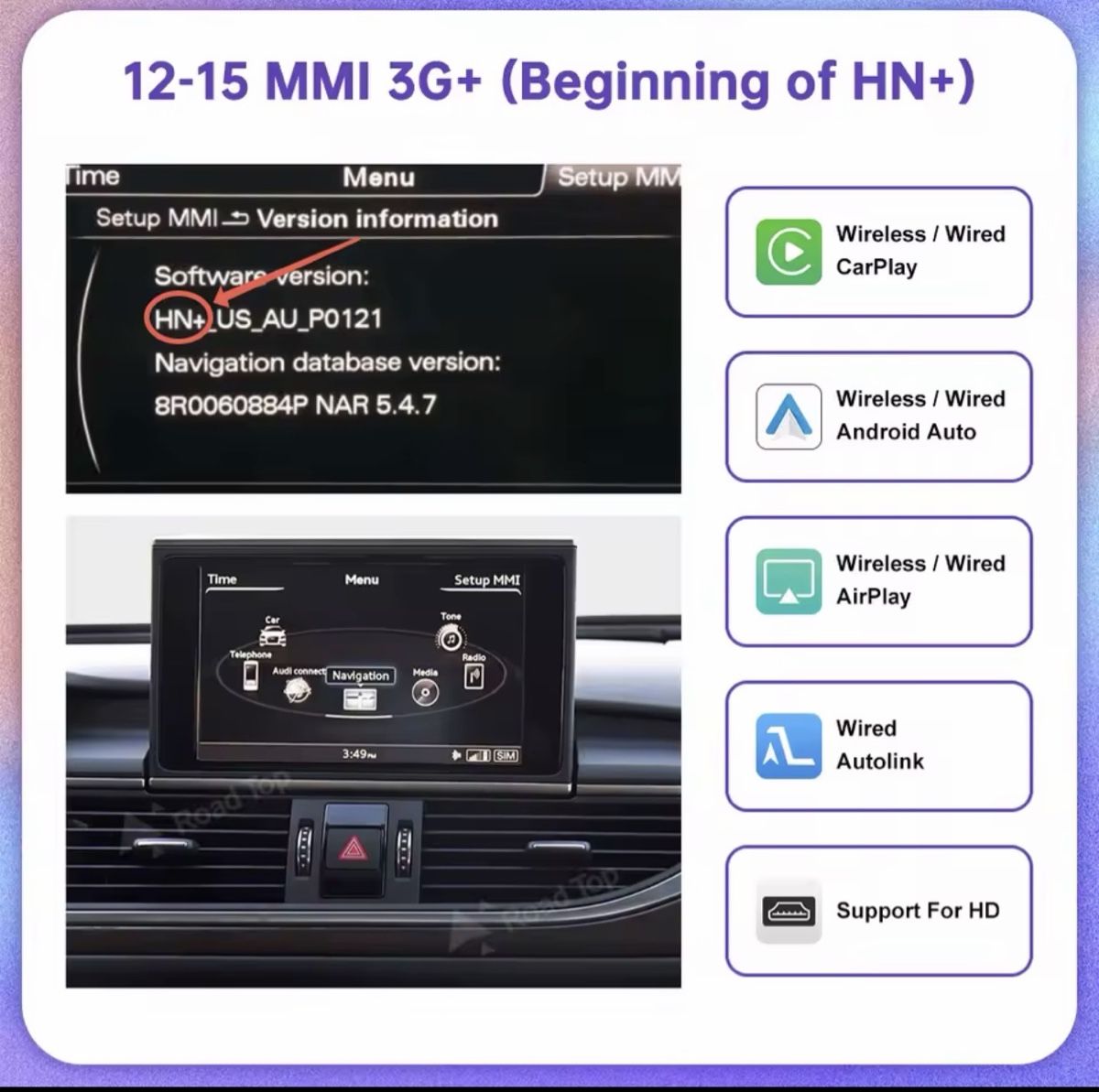 Sistemi audio & multimediali: Carplay Android Auto Modul Audi MMI 3G+ gebraucht – Usato da Wynau venduto da das_9ppf 4
