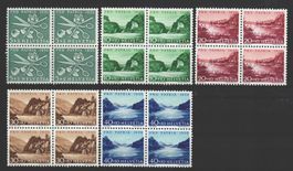 1956, Pro Patria, Viererblöcke, ohne Falz **