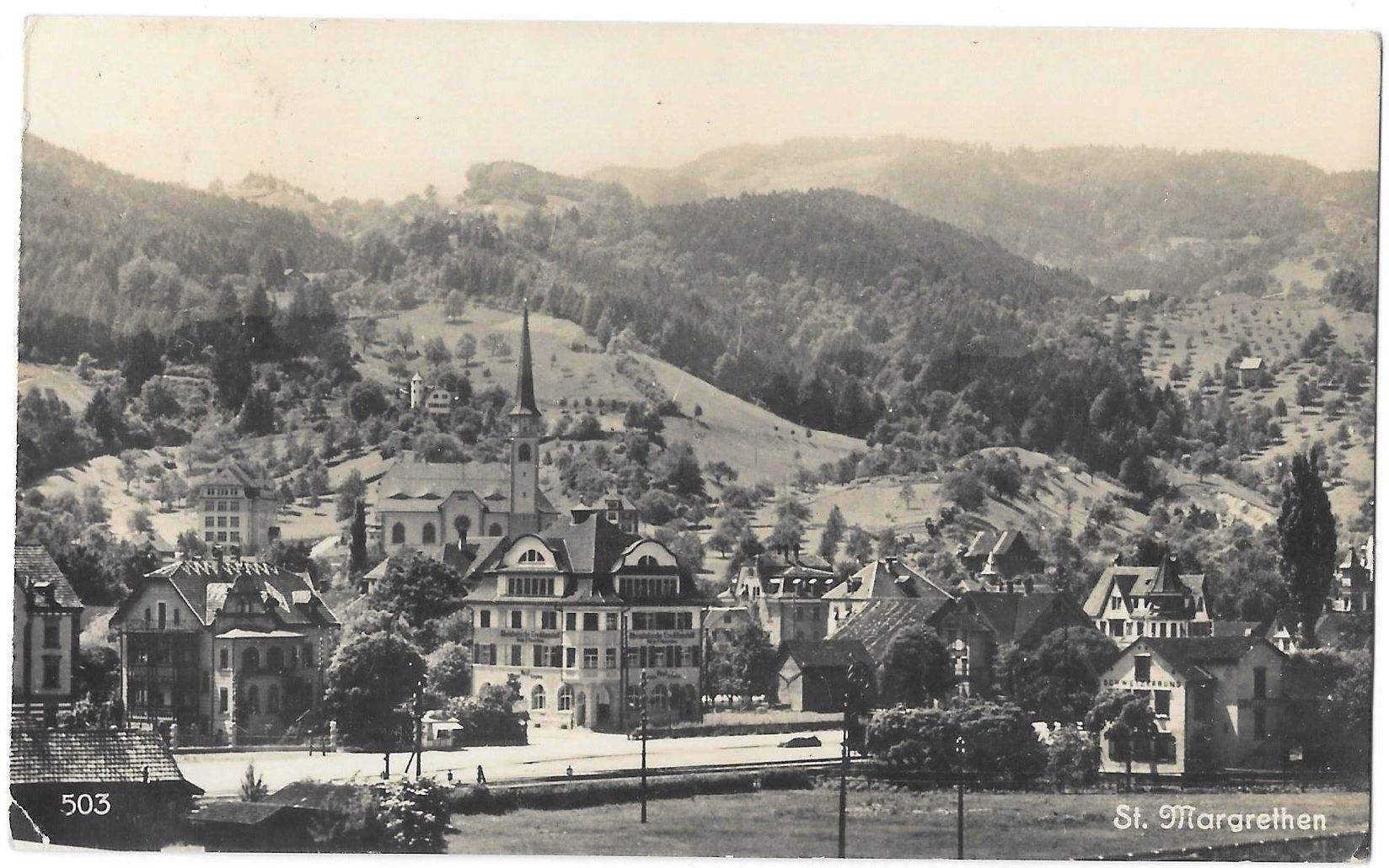 Cartoline postali: St. Margrethen Teilansicht – Usato da Olten venduto da clotaldi