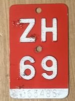 ZH 69 - VELONUMMER - FAHRRADSCHILD - PLAQUE DE VELO - ZH 69