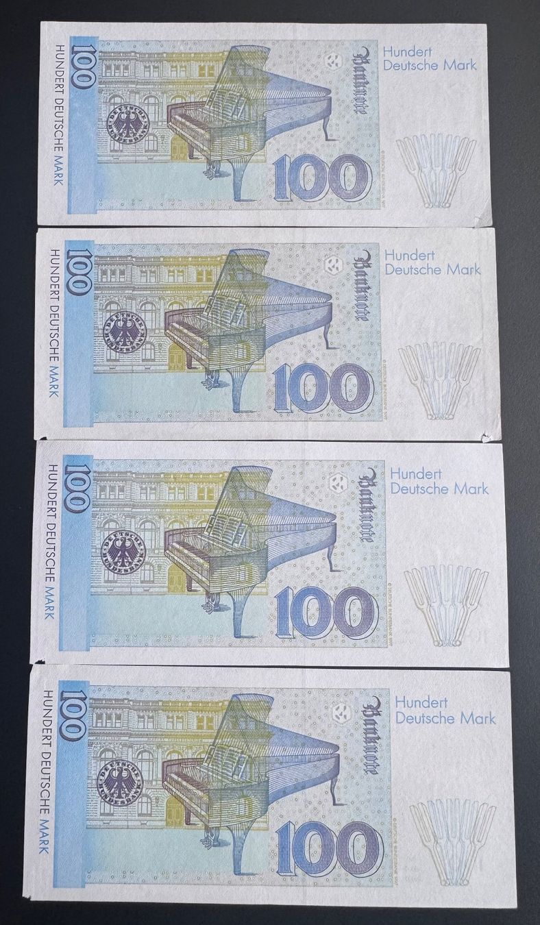 Billets de banque: 100 DM Deutsche Mark 4 Banknoten – D'occasion à Ebikon par Dmasterx 1