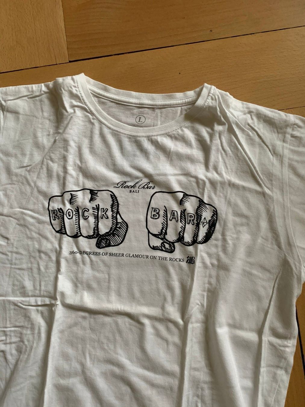 T-shirt: ROCK BAR - T-Shirt weiss L – Usato da Zürich venduto da Diazaio 1