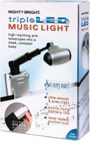 MIGHTY BRIGHT triple LED Notenpultleuchte inkl. Tasche
