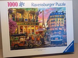 RAVENSBURGER PUZZLE " PARIS IN THE DAWN " mit Eifelturm