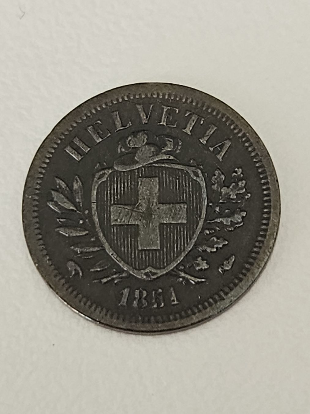 Tutti le monete: 1 Rappen 1851 – Usato da Pfäffikon ZH venduto da Melibol 1