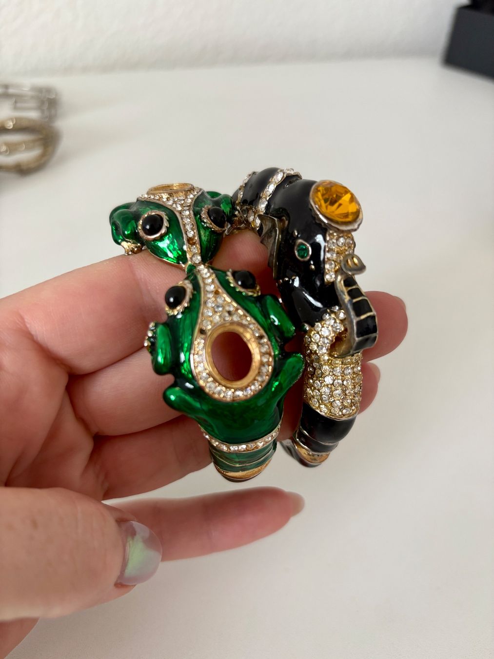 Altri gioielli: Set Lot Armreife 4 Stk Statement Panther Elefant – Usato da Zürich venduto da goldfisch.schmuck 7