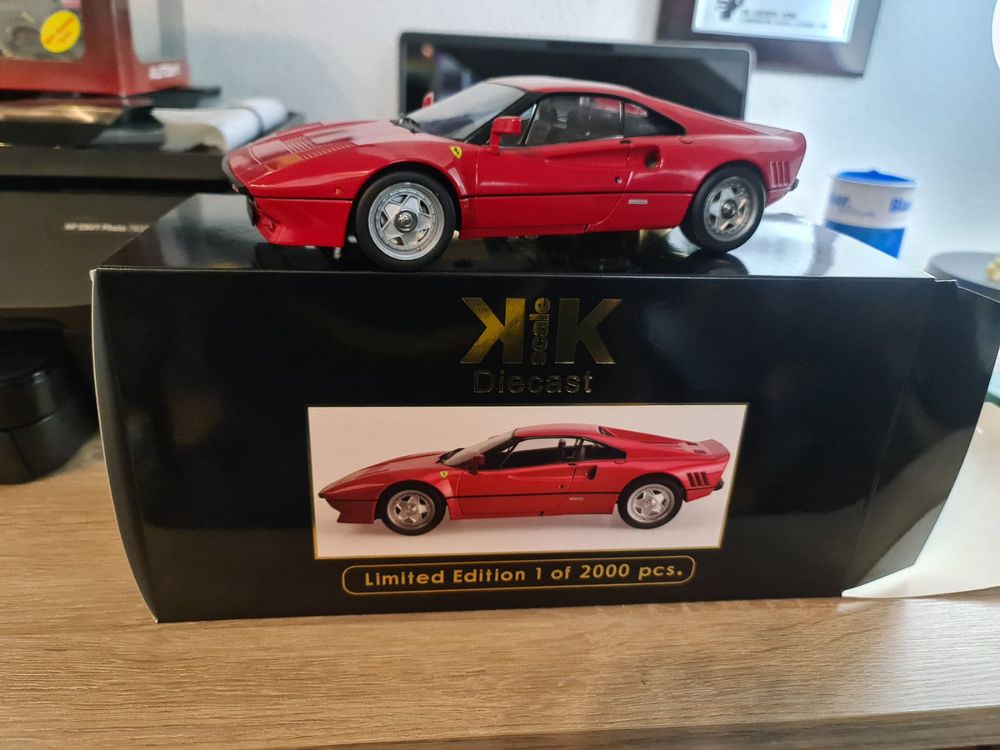 Miniature FERRARI 288 GTO 1984 ROUGE 1/12 KK-SCALE chez