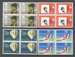 1979, Sonderpostmarken I, Viererblöcke **
