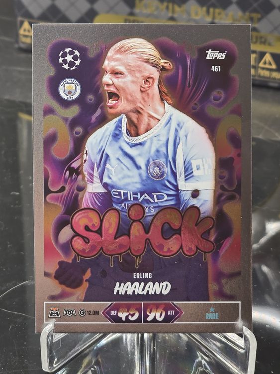 Carte Topps Match Attax Erling Haaland Slick Rare 461 (Neuf (Voir ...