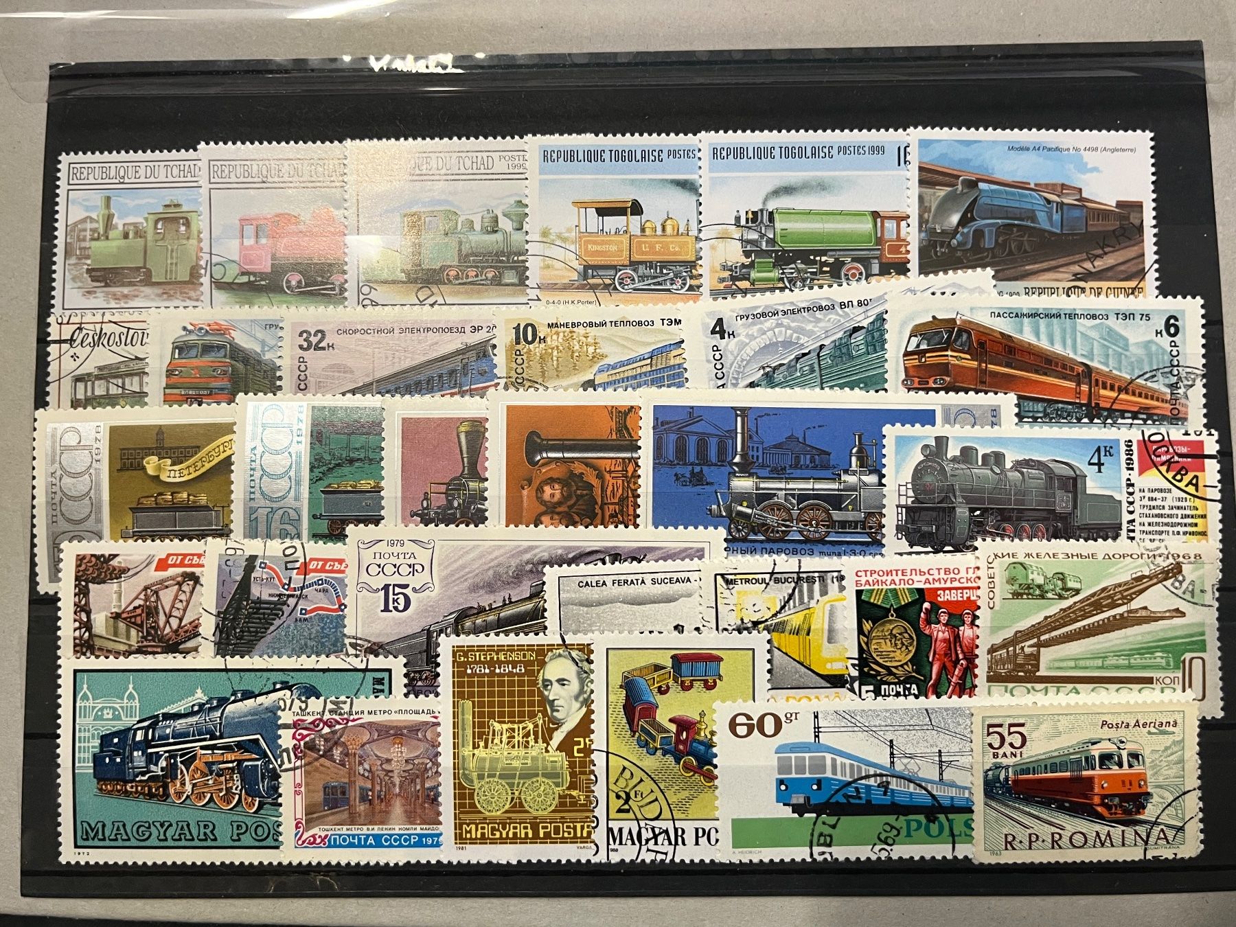 Tutti i francobolli: 30 timbres différents thématique train – Usato da Satigny venduto da buc_d7s5