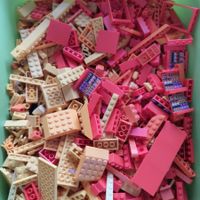 Lego Bausteine 1kg orange und gelb (ca. 50/50)