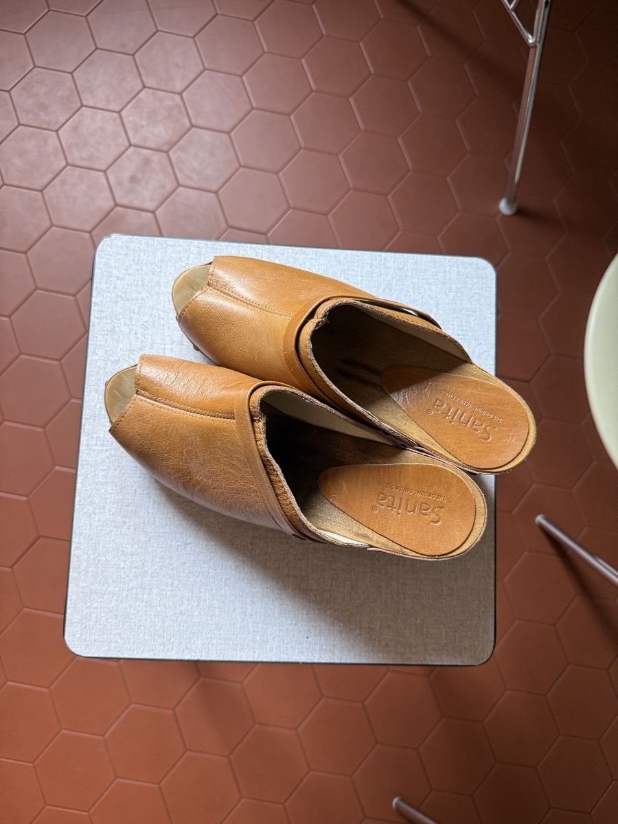 Damenschuhe: braune Leder Mules Gr. 40 – Neu (gemäss Beschreibung) aus Zürich von sum_s552 1