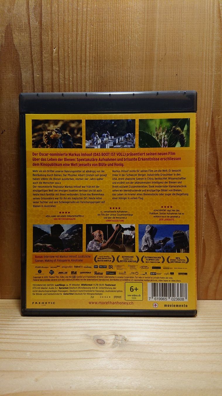 Tutti i DVDs: MORE THAN HONEY Blu-Ray – Usato da Wilderswil venduto da Exebub 1