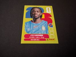 Panini Sticker FIFA Fussball WM 2026 Joris Kayembe COD 7