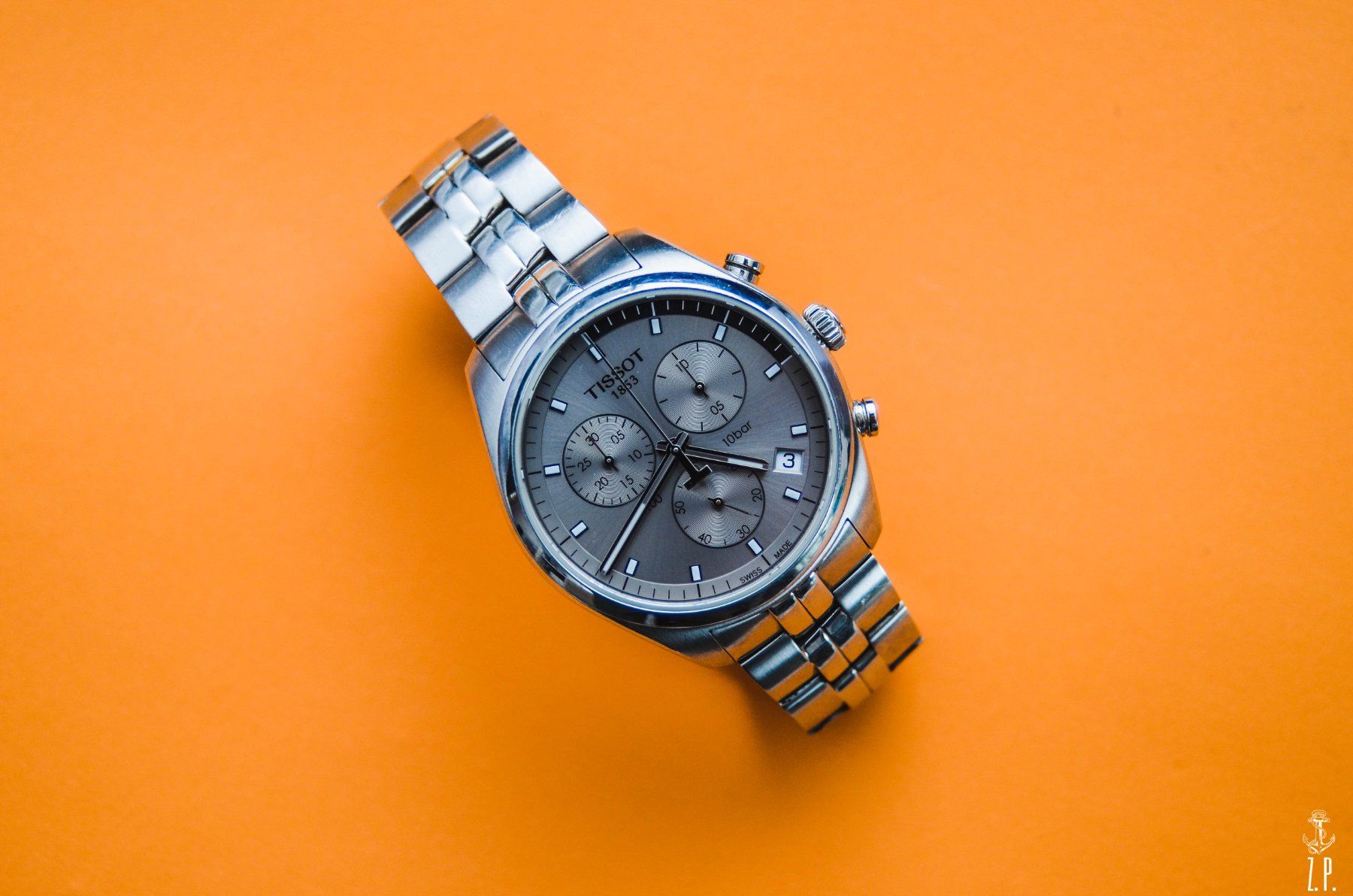 Tissot Uhren: Tissot PR100 Chronograph Silver Dial Herren Uhr – Gebraucht aus Boswil von ZPwatches 2