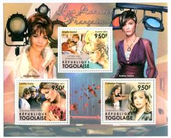 Block "Brigitte Bardot, Catherine Deneuve, Laetitia Casta".