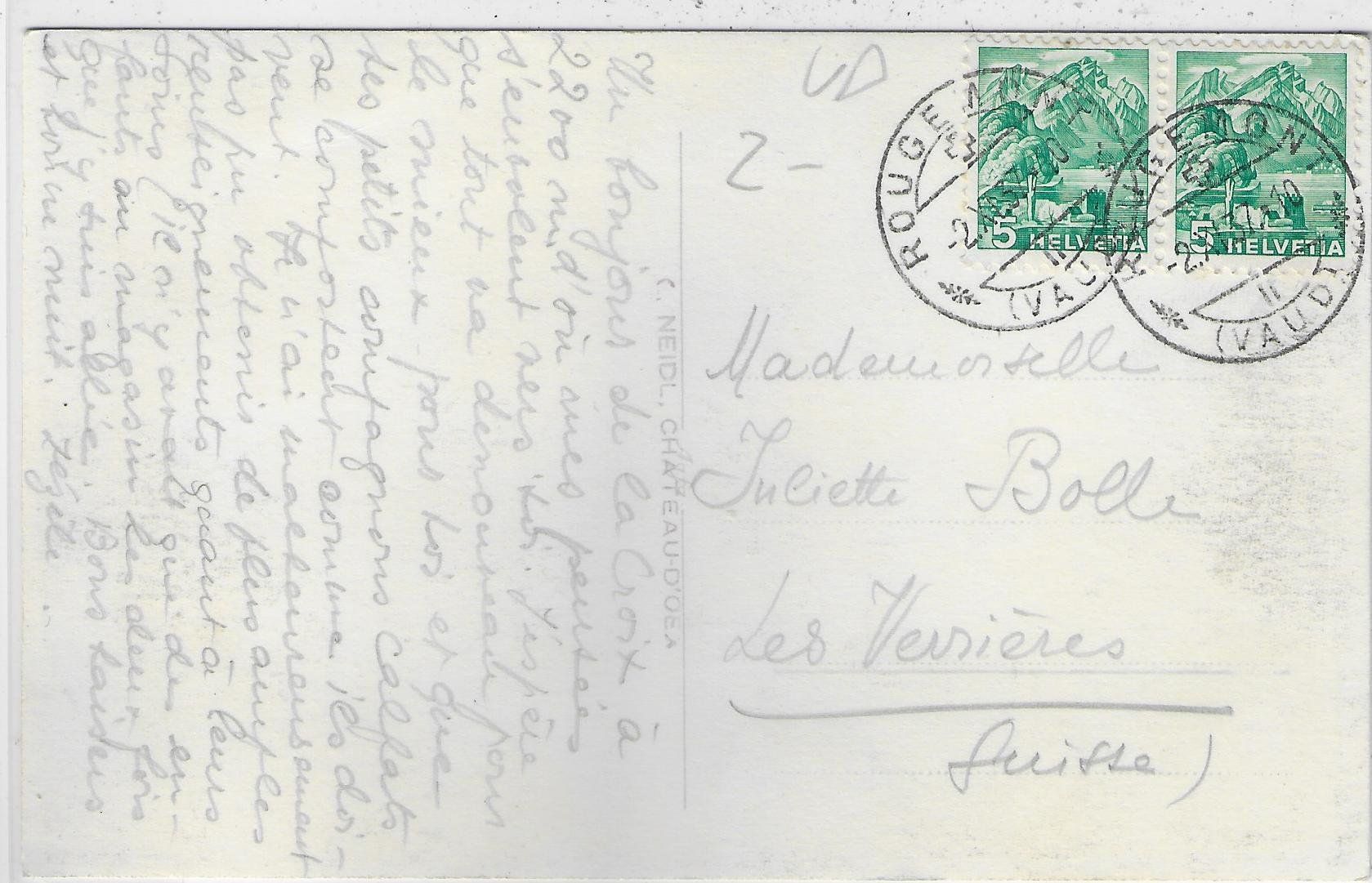 Cartes postales: Rougemont - Gipfelkreuz – D'occasion à Ettingen par Kartenplanet 1