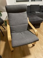 IKEA Poang armchair grey wood frame good condition