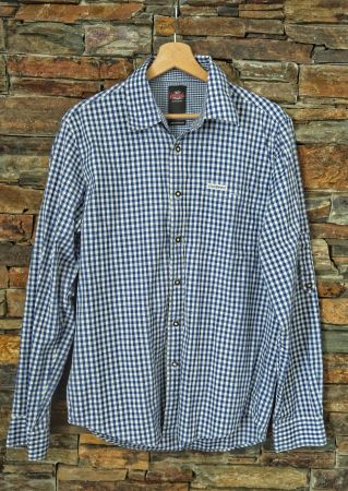 OKTOBERFEST Hemd Stockerpoint Gr. M (blau/weiss)