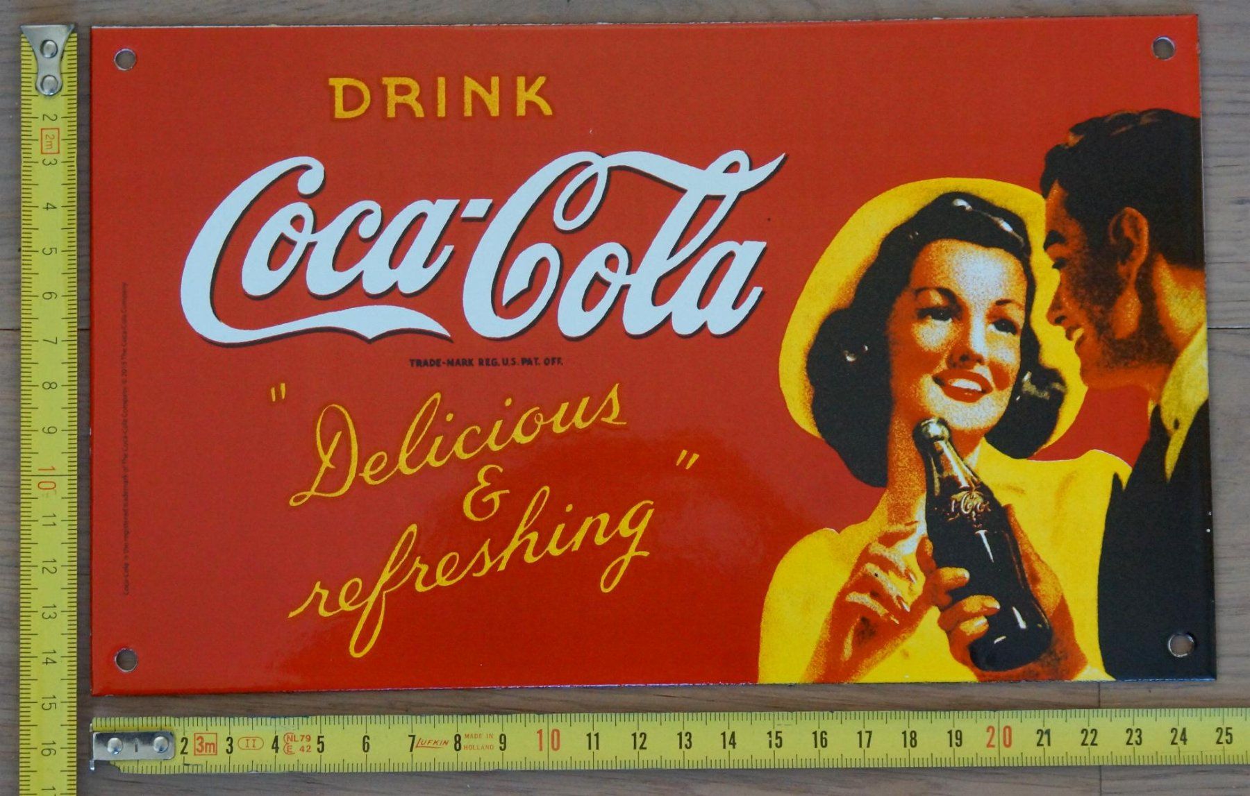 Coca-Cola Schilder: Coca-Cola Emailschild -- neu – Neu (gemäss Beschreibung) aus Pfäffikon ZH von Colacity