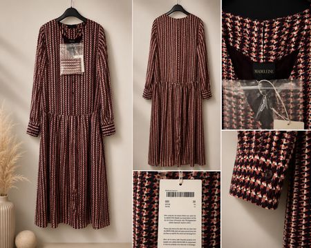 MADELEINE SommerKleid mit Muster Grösse 36 Neu mit Etikett