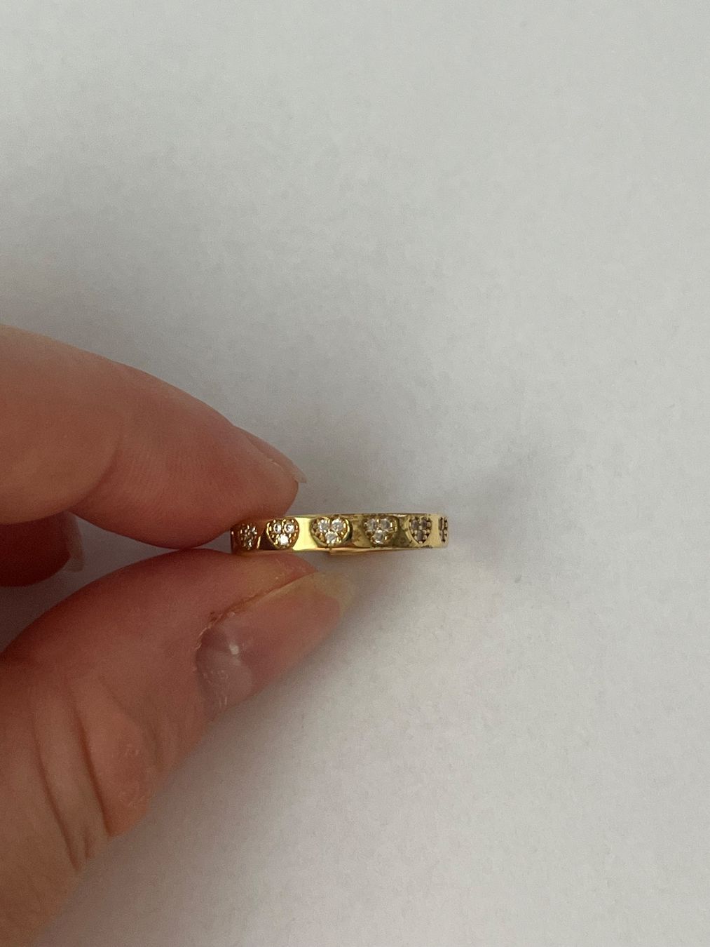 Ringe: RING GOLD HERZEN MIT STEINEN – Gebraucht aus Birsfelden von tam_t8t8 1