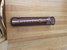 Blockflöte mit Etui Holz gute Zustand