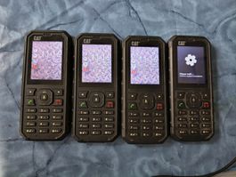 CAT Phones Bundle - 4 x Rugged Outdoor Feature Phones - B25